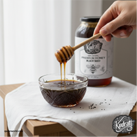 খাঁটি ও প্রাকৃতিক কালোজিরা ফুলের মধু | কুদরাতি প্রিমিয়াম ব্ল্যাক সিড হানি